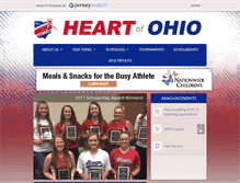 Tablet Screenshot of heartofohiosoftball.com